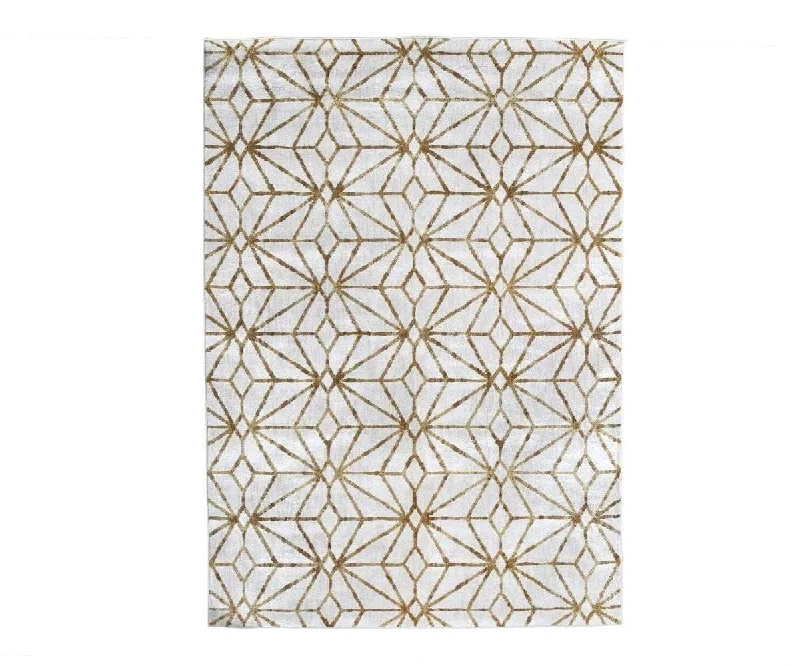 Carpet metallic-Karastan Artisan Celeste Rug - Brushed Gold