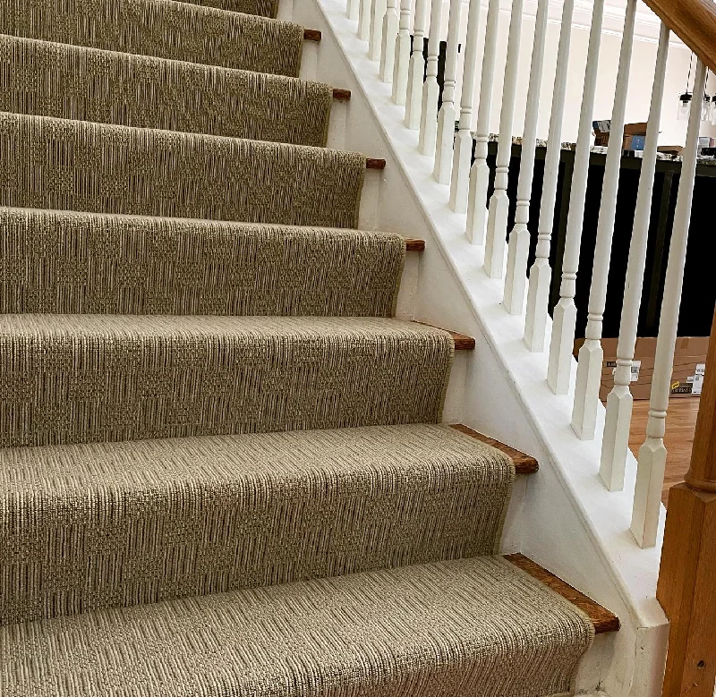 Carpet for porch rug-Aspen grid Stair Runner / Broadloom