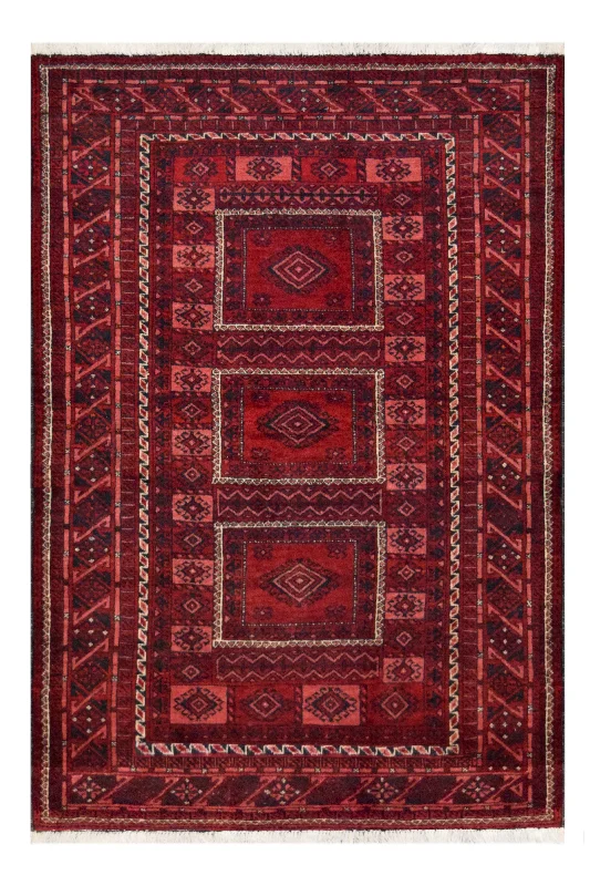 Carpet cozy-Baluch Vintage Geometric Wool Rug