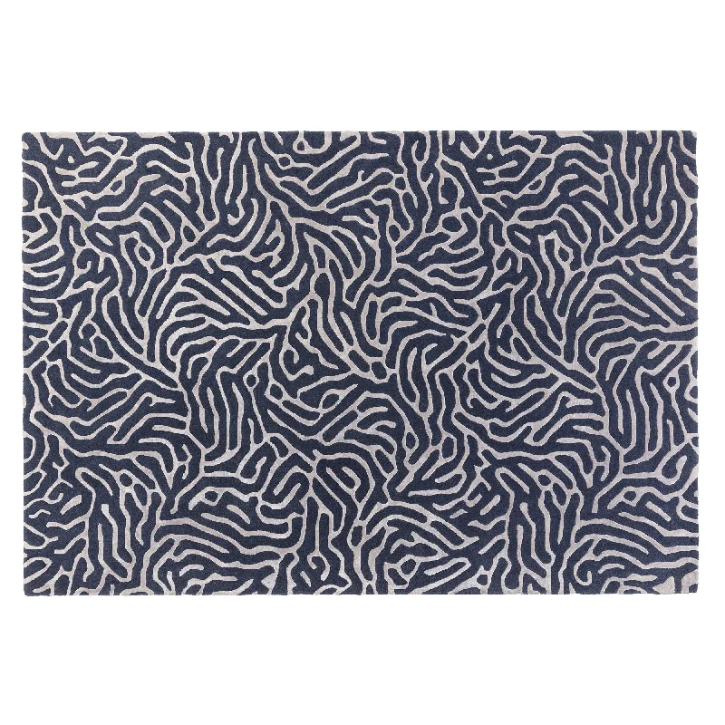 Carpet for barbecue area-Coral Rug Blue 200 x 300cm