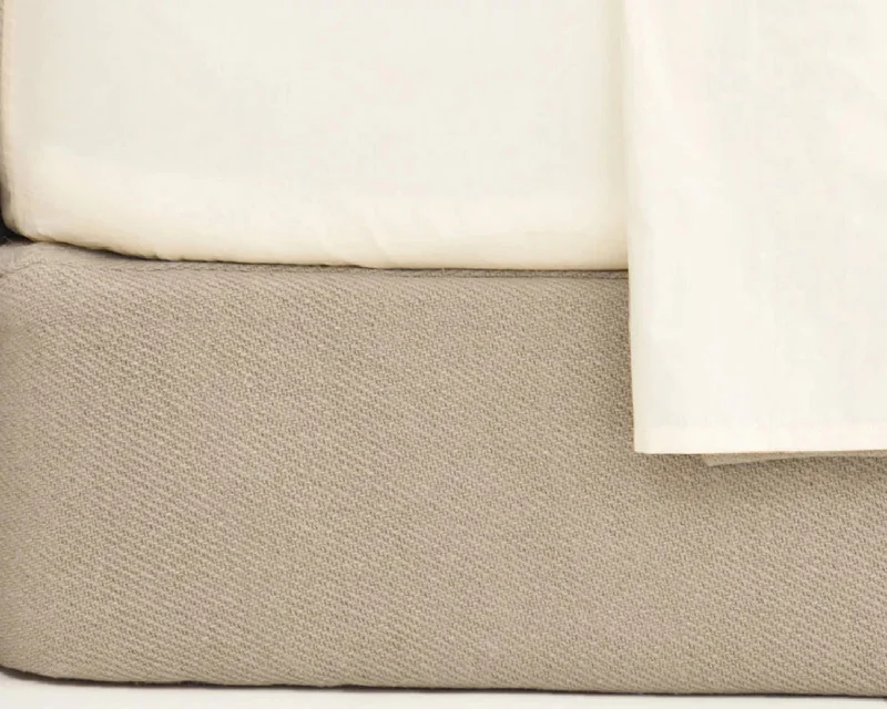 Carpet for interior rug-Cotton Twill Oatmeal box spring cover