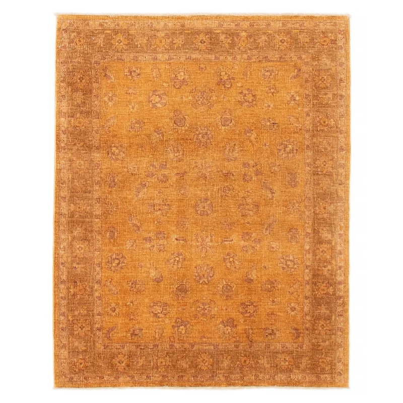 Carpet for camping-ECARPETGALLERY Hand-knotted Color Transition Light Brown Wool Rug - 5'0 x 6'2