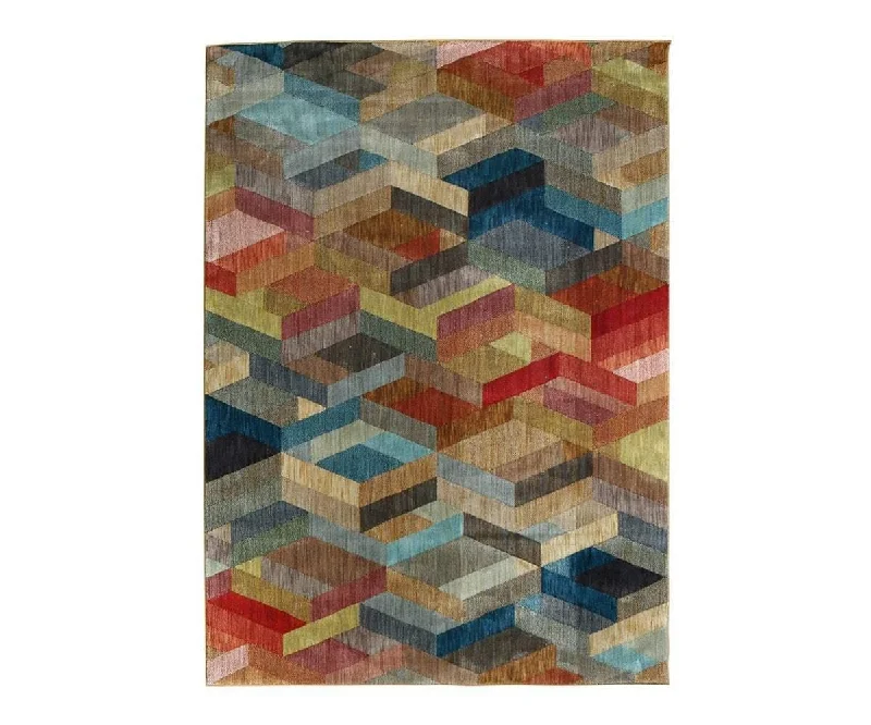 Carpet wood grain-Karastan Elements Ignite Rug - Multi