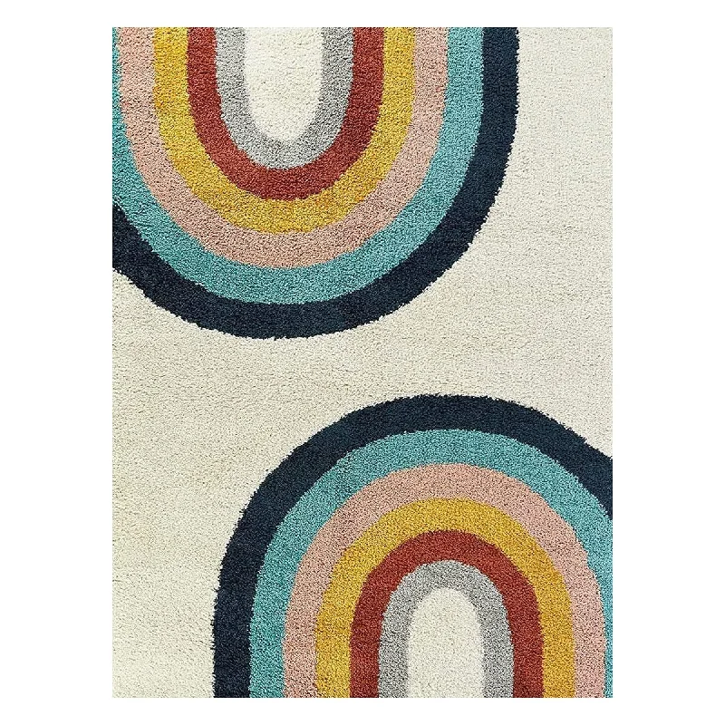 Carpet modern-Farookht Shag Area Rugs for Living Room, Shaggy Floor Carpet for Bedroom, Girls Carpets, Kids Home Decor Rugs, Cute Luxury Non-Slip, F-SH-013