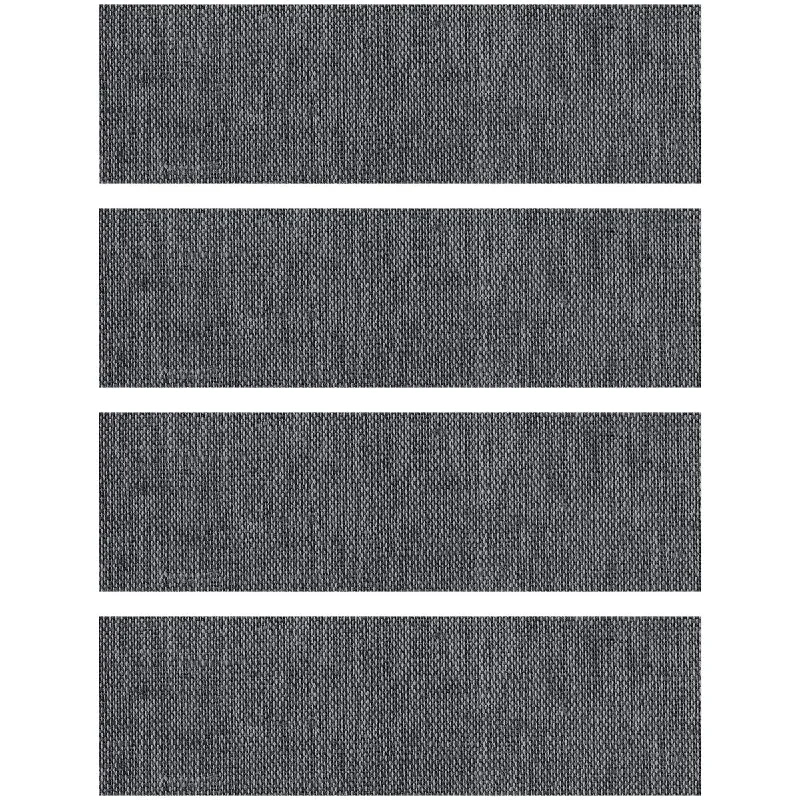 Carpet for van rug-FlorArt Barbury Weave Gray 8.5"x30" Indoor Stair Treads Set/4 - 8.5 in x 30 in