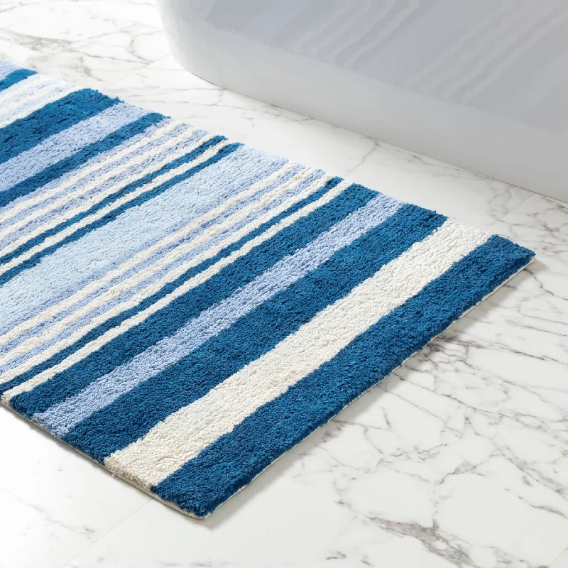 Carpet custom size-Glen View Blue Bath Rug