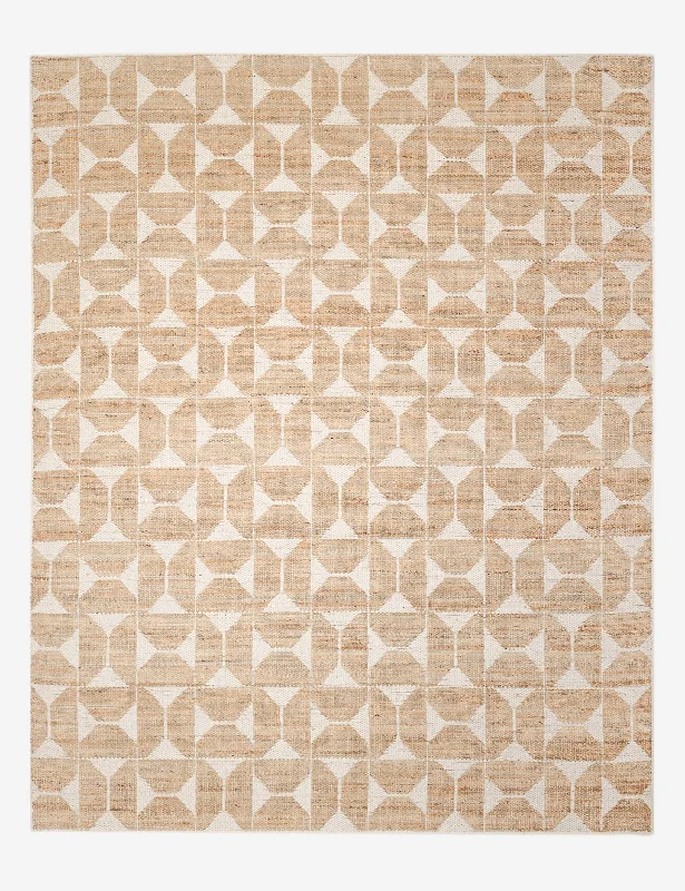 Carpet for patio furniture-Kriska Hand-Knotted Jute-Blend Rug