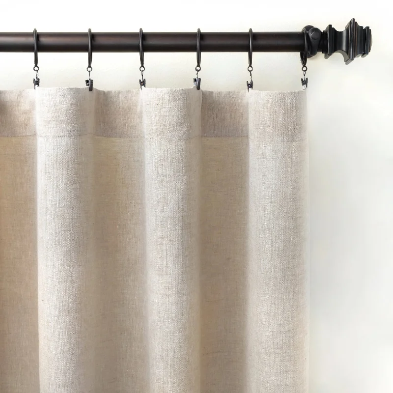 Carpet smooth weave-Lush Linen Natural Curtain Panel