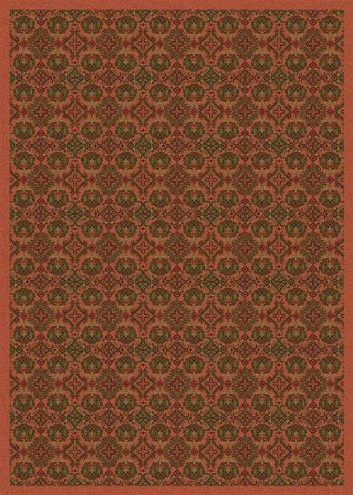 Carpet for chair area-Turkoman-04950 Terra Cotta