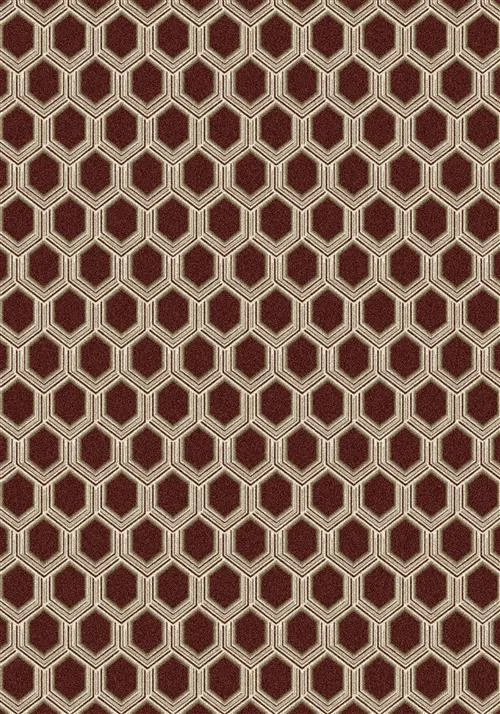 Carpet for patterned rug-Veneto-Scarlet