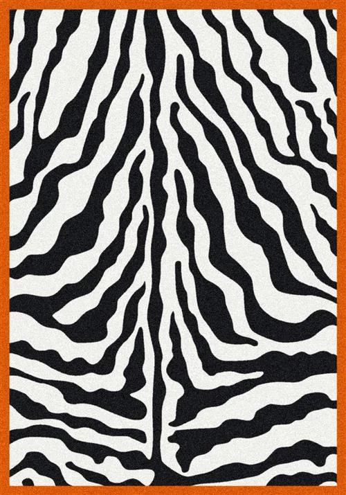 Carpet for laundry room-Zebra Glam-Tangerine