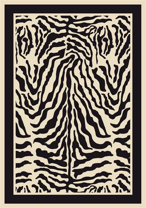 Carpet for outdoor camping-Zulu Rug-02000 Zebra