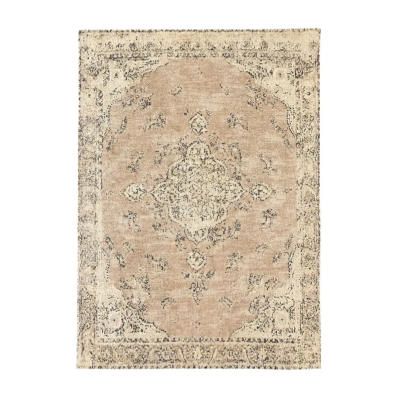 Carpet allergy friendly-Sadie Turkish Style Distressed Rug