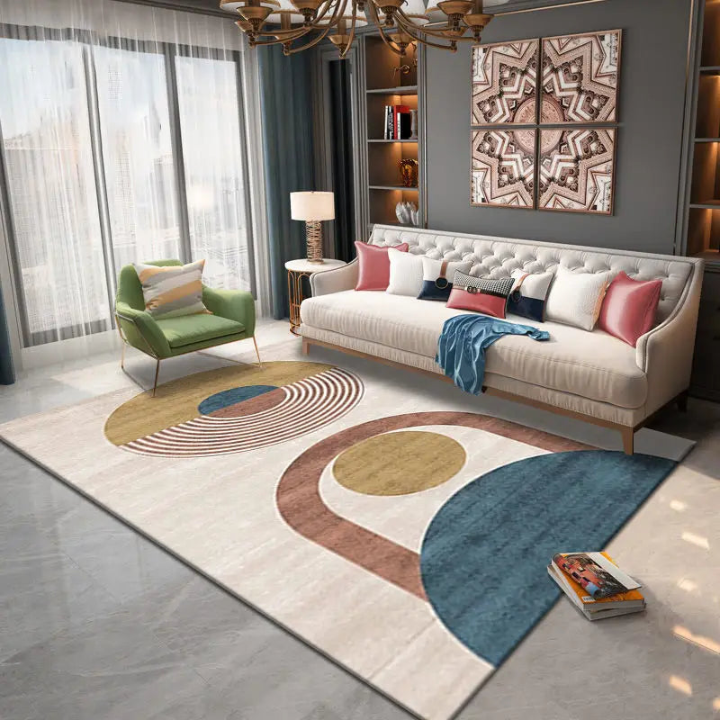 Carpet geometric-Nordic Modern Antiskid Carpets for Living Room