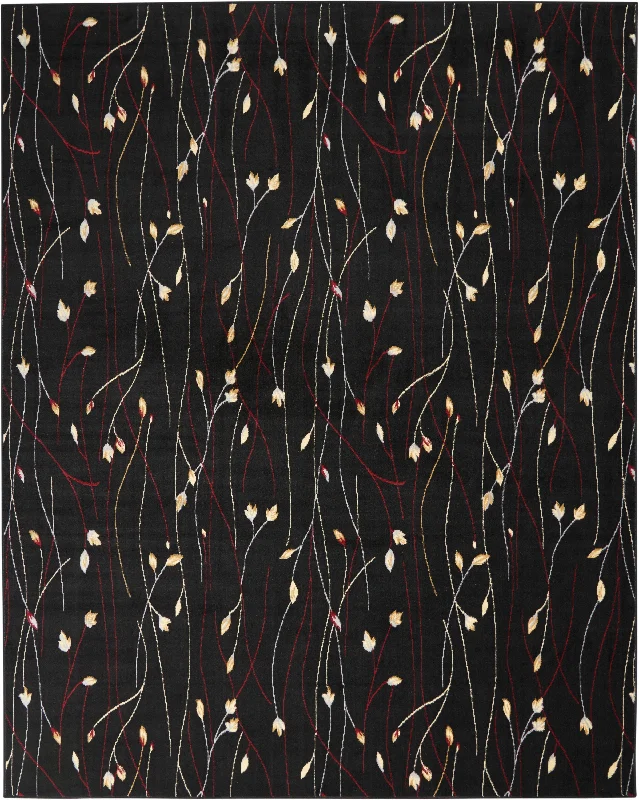 Carpet for overland-Nourison Grafix GRF15 Black Area Rug