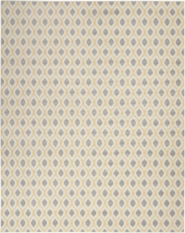 Carpet for screened porch-Nourison Grafix GRF22 White Area Rug