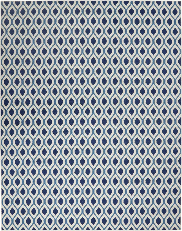 Carpet for handmade rug-Nourison Grafix GRF22 White/Navy Area Rug