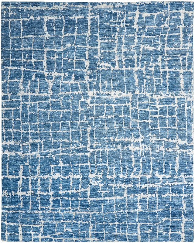 Carpet for vacation rug-Nourison Luna LUN02 Blue Silver Area Rug