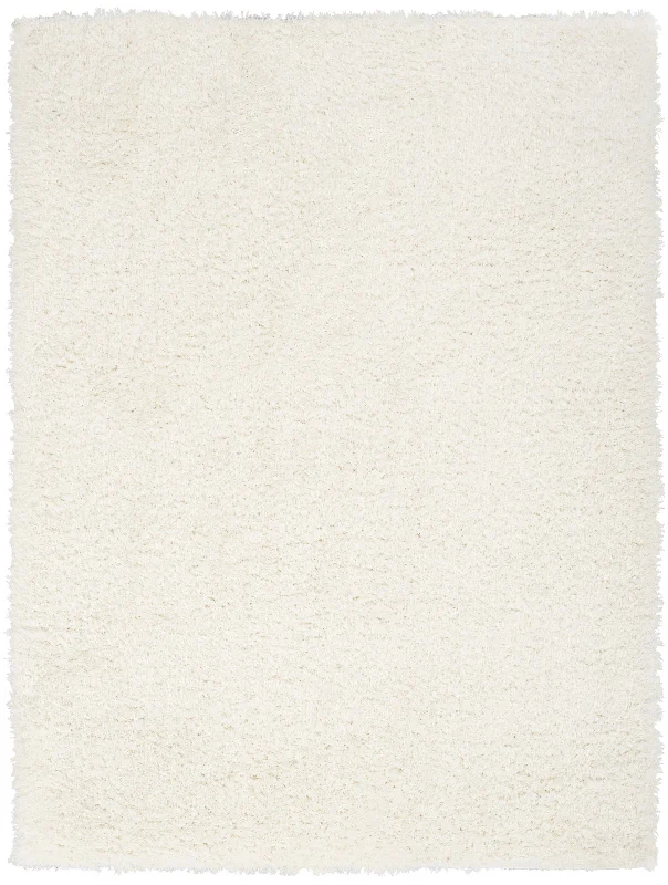 Carpet durable-Nourison Lush Shag LSS01 Ivory Area Rug