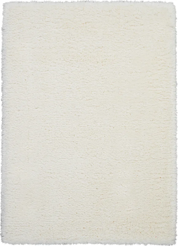 Carpet handmade-Nourison Luxe Shag LXS01 Ivory Area Rug