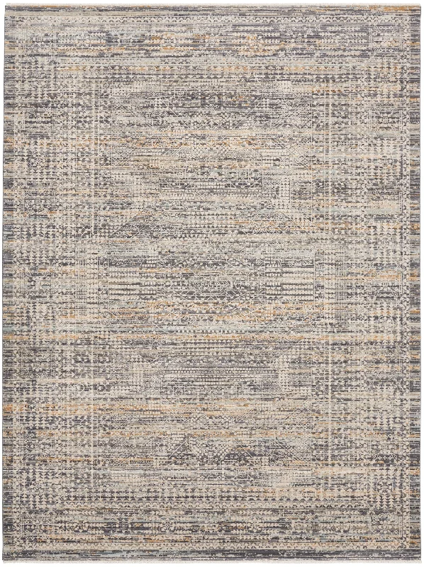 Carpet for outdoor dining-Nourison Lynx LNX05 Ivory Slate Area Rug