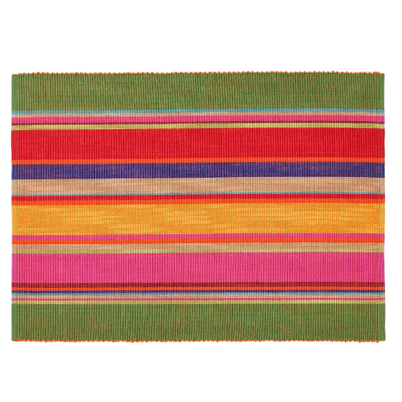 Carpet for van life-Paxton Stripe Placemat Set of 4