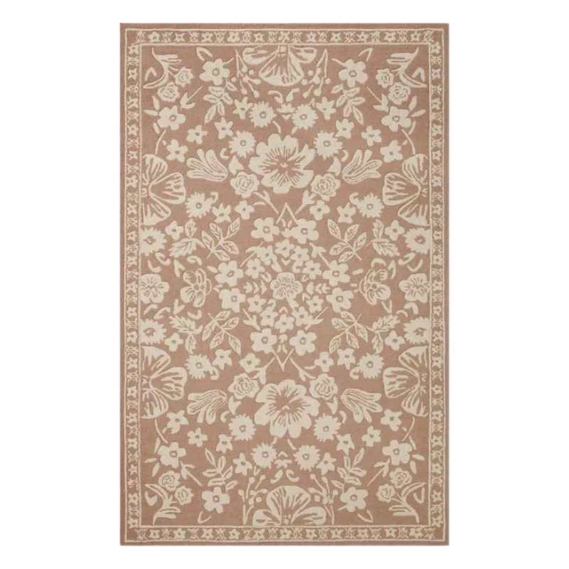 Carpet mid-century-Rifle Paper Co. X Loloi/ Arboretum Rose Garden Rust Rug