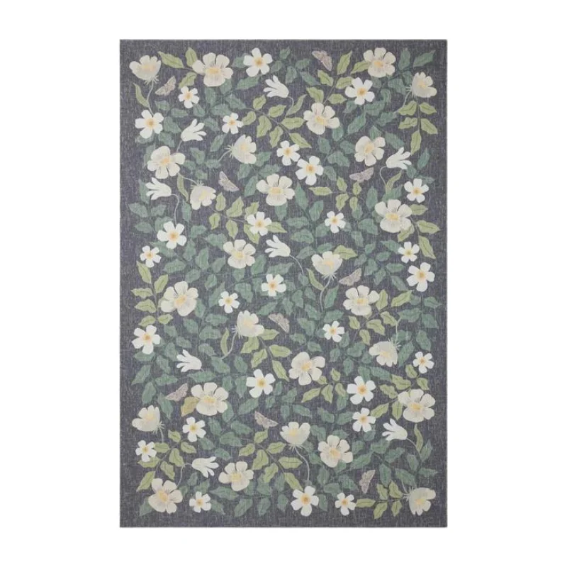 Carpet waterproof-Rifle Paper Co. X Loloi/ Cotswolds Primrose Charcoal Rug