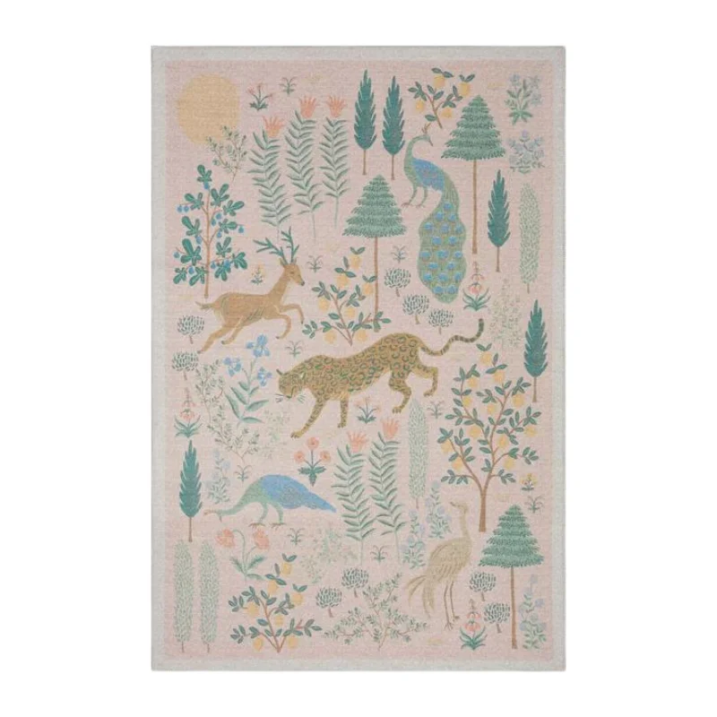 Carpet for resale rug-Rifle Paper Co. X Loloi/ Menagerie Les Fauves Blush Rug