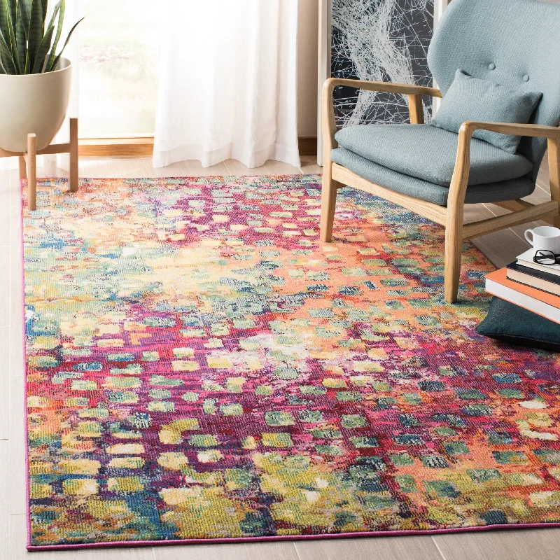 Carpet elephant-SAFAVIEH Madison Cherie Modern Abstract Watercolor Rug