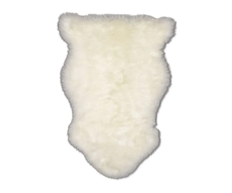 Carpet gothic-Sheepskin Throw - Ivory