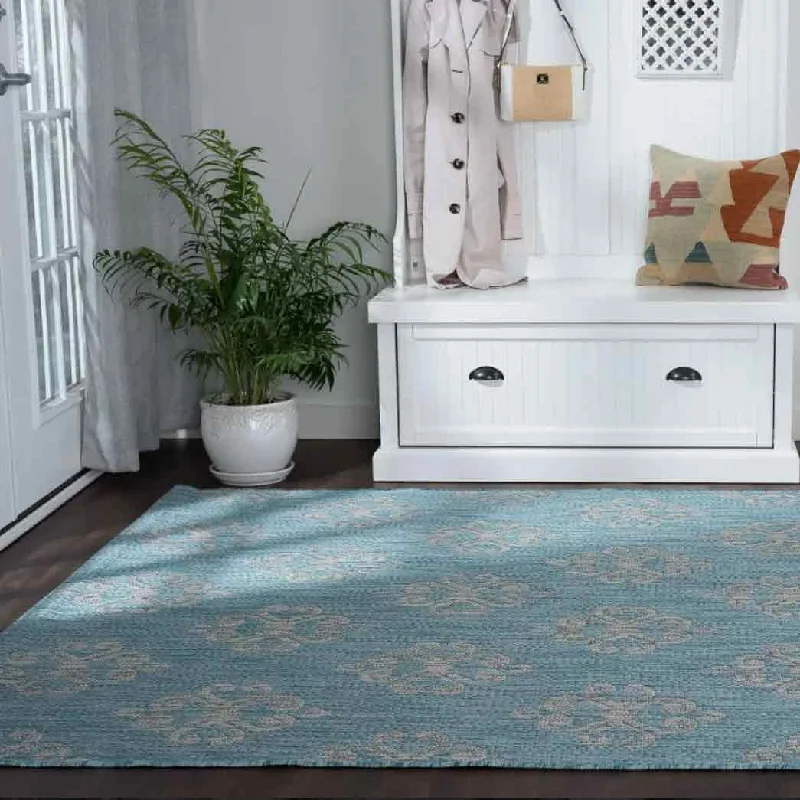 Carpet bronze-Tayse Area Rugs Veranda Aqua VND1519