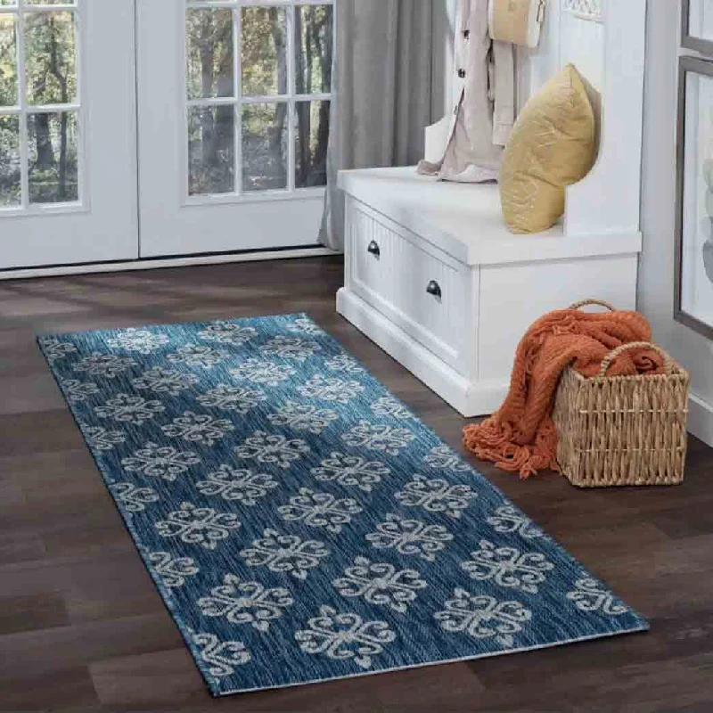 Carpet yellow-Tayse Area Rugs Veranda Indigo VND1514