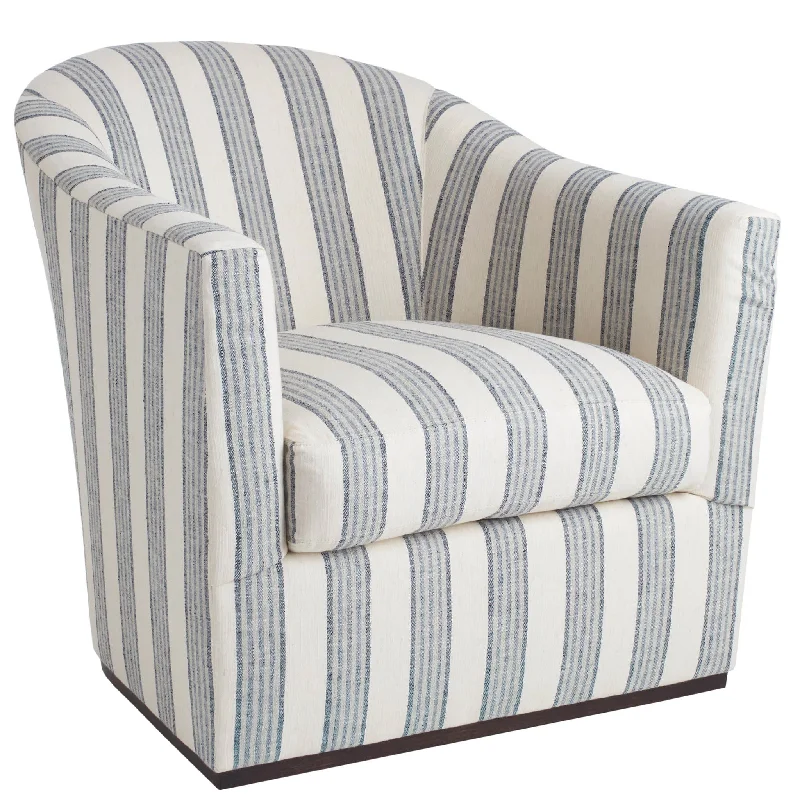 Carpet for gallery-Vineyard Stripe Blue Thunderbird Swivel Chair