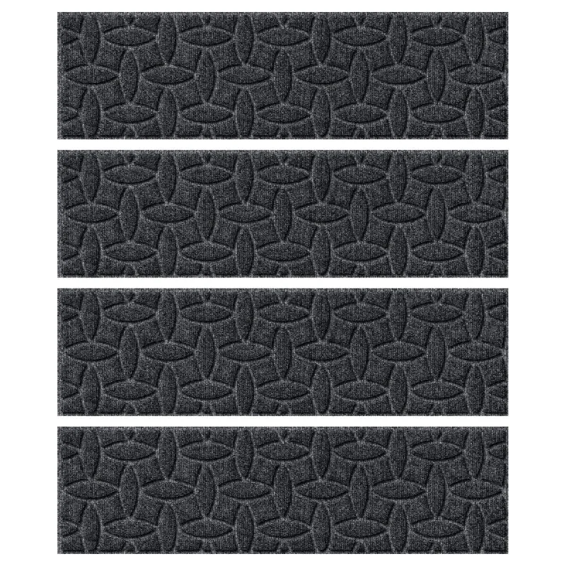 Carpet for nightstand-WaterHog Ellipse 8.5"x30" Indoor/Outdoor Stair Treads Set/4 - 8.5x30