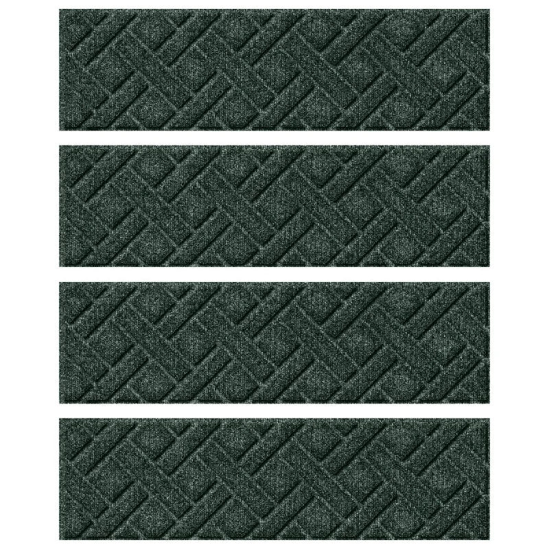 Carpet for hallway-WaterHog Lattice 8.5"x30" Indoor/Outdoor Stair Treads Set/4 - 8.5x30