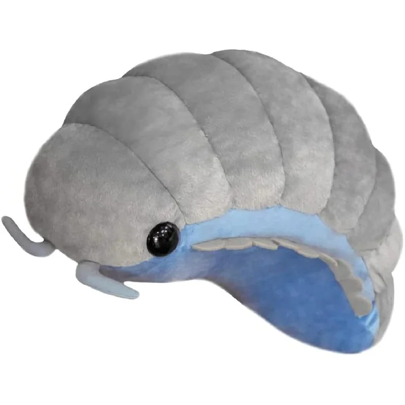 Pillow for cold sleep-1.8Lb Weighted Plush Isopod Pill Bug 12In Soft Insect Pillow Cushion Grey K