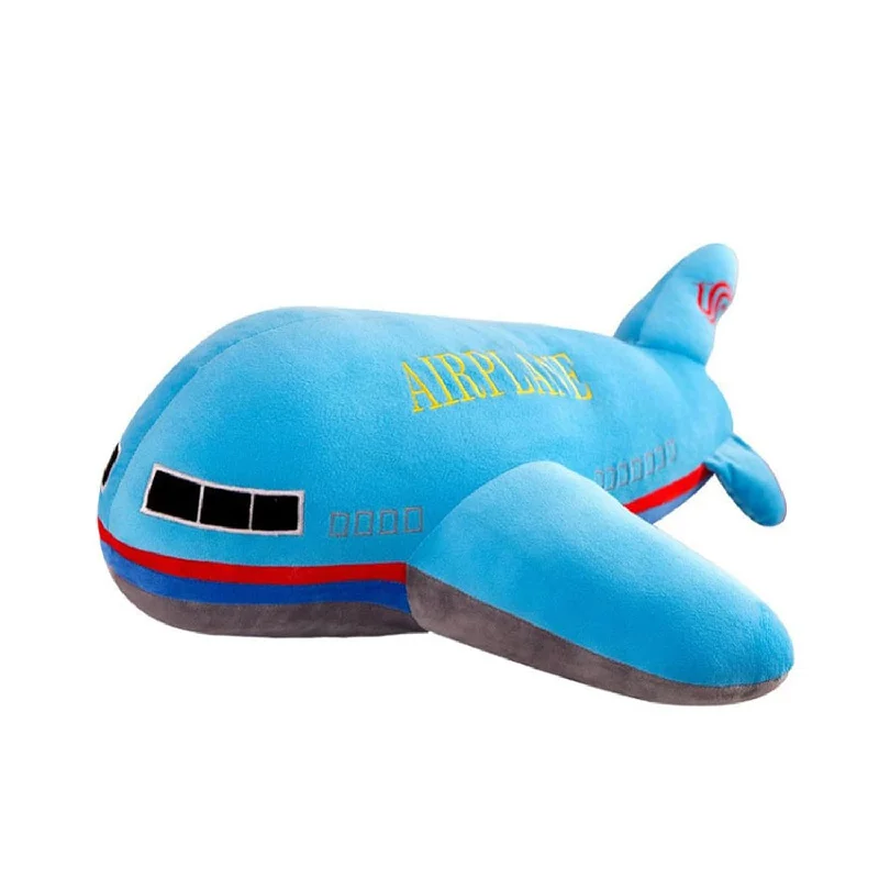 Pillow with hypoallergenic finish-15.7" Airplane Plush Stuffed Aircraft Pillow Model Toy,Gifts For Boys Kids,