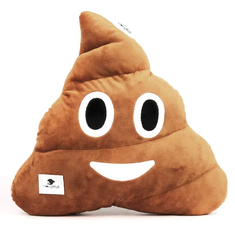 Pillow with thick core-Cute Plush Poop Pillow Cushion Toy Throw Pillows Gift For Friends, Kids And