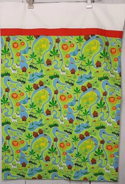 Pillow for cervical relaxation-Pillow Case Jungle Scene  Multi Green Standard-Rtgj51