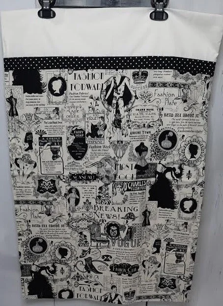 Pillow with fluffy fabric-Pillow Case  Vintage Fashion White/Black Standard rtvwb2