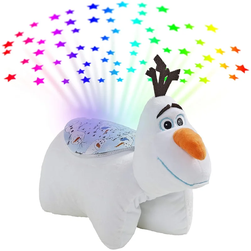 Pillow with allergy-friendly design-Pillow Pets Disney Frozen II Olaf Snowman Sleeptime Lite - Stuffed Animal P