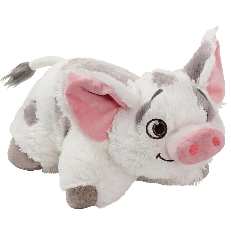 Pillow for little ones-Pillow Pets Disney Moana Stuffed Animal Plush Pillow Pet 16", Pua , White