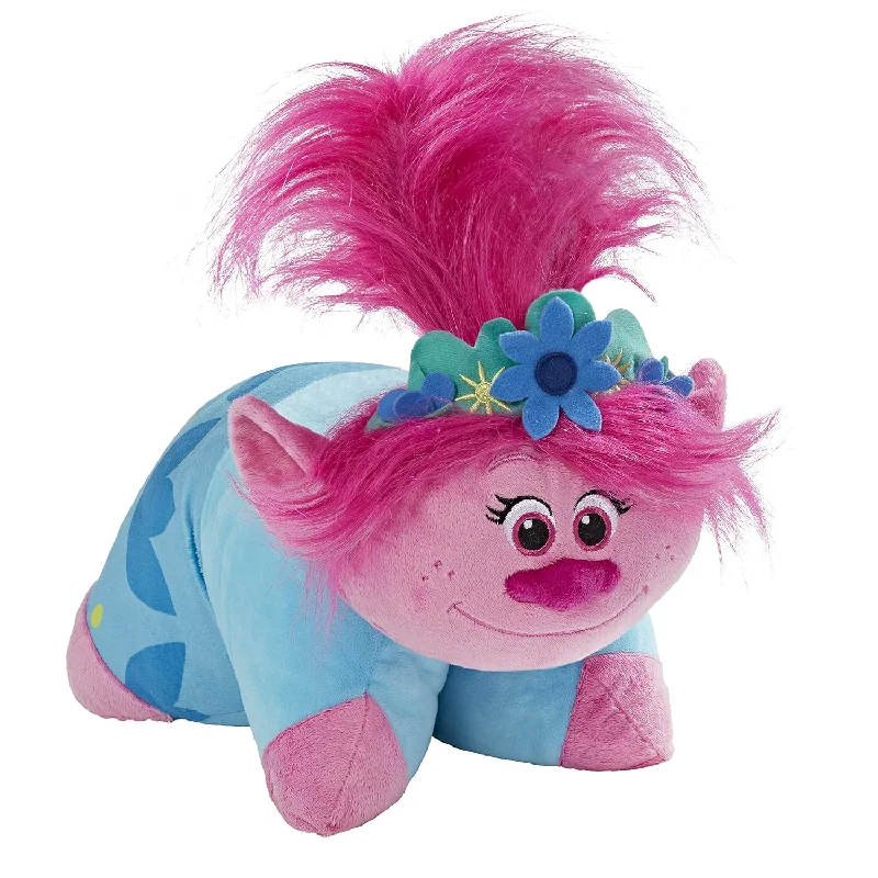 Pillow for hot sleep-Pillow Pets DreamWorks Poppy Stuffed Animal – Trolls World Tour Plush Toy,