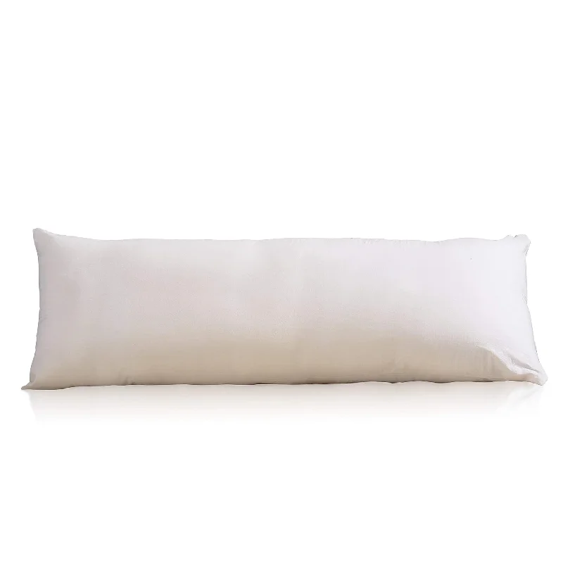 Pillow for road trips-100% Cotton Pre-Washed Body Pillow Cover/Case 21"X 54" With Zipper Closure (Cr