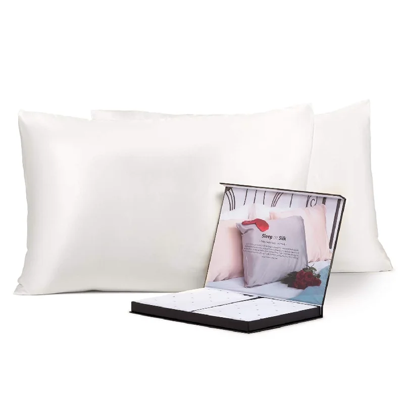 Pillow for spine alignment-30Mm 100% Pure Mulberry Silk Pillowcase Set, Good Housekeeping Quality Tested