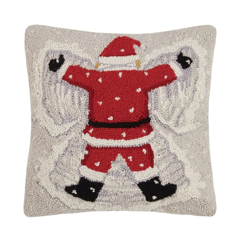 Pillow with ventilated cover-31Jes1692C16Sq Santa Snow Angel Holiday Hook Pillow, 16-Inch Square