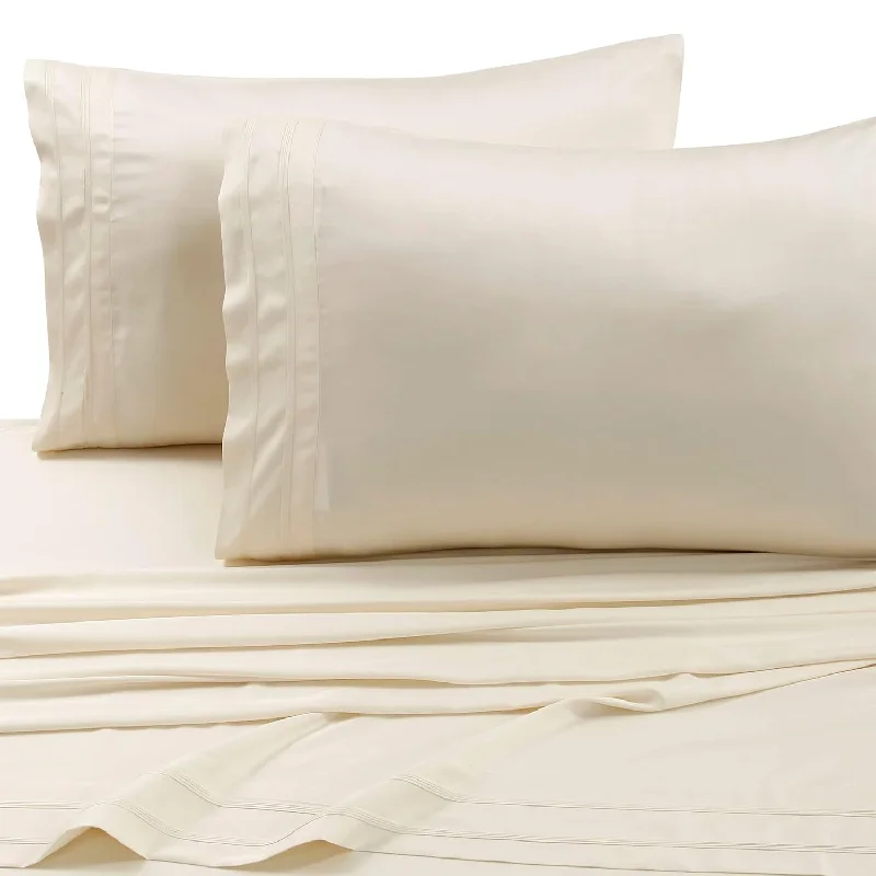 Pillow with natural cover-Bamb300Pckiiv 300 Tc Rayon From Bamboo Pillow Pair, King (Pack Of 2), Ivory