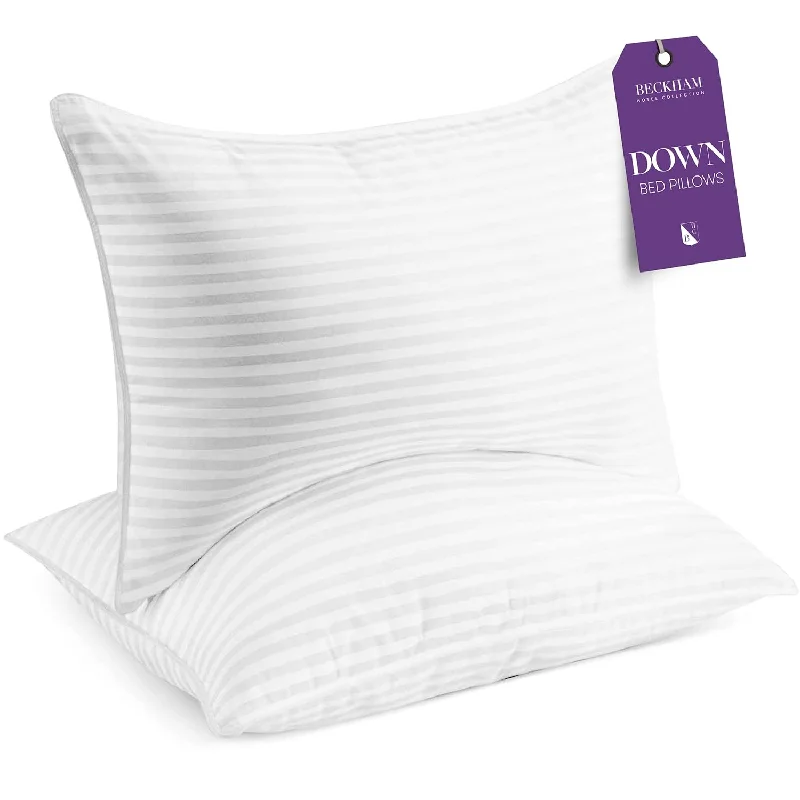 Pillow for maternity-Bed Pillows Queen/Standard Size Set Of 2 - Down Pillow For Sleeping - Back, St