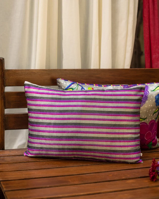 Pillow with high fabric-Coastal Stripe Pillow